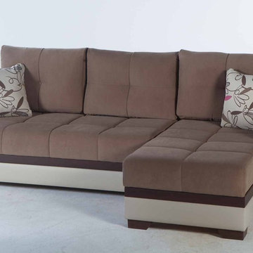 Ultra Optimum Brown Sectional Sofa