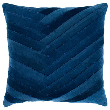 Aviana AVA-001 Pillow Cover, Navy, 20"x20", Pillow Cover Only
