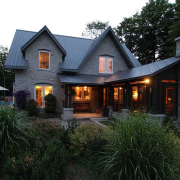 Post and Beam Porch with "Floating" Windows