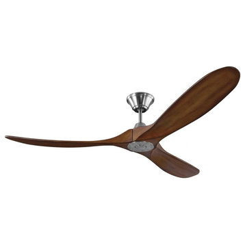 3 Blade Ceiling Fan Handheld Control in Contemporary Style - 60 Inches Wide by