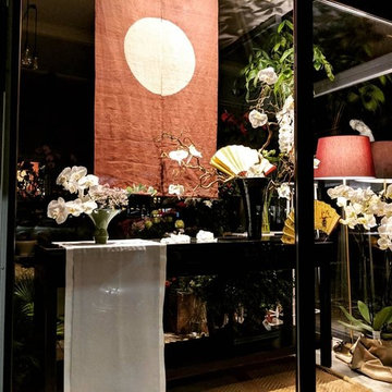 Shop window display design project for the florist