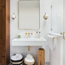 Bath/Kitch Tile/Beadboard wallpaper backsplash ideas/Panels/Shelves/Con