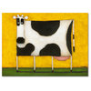 Daniel Patrick Kessler 'Yellow Cow' Canvas Art, 47x35