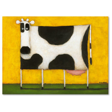 Daniel Patrick Kessler 'Yellow Cow' Canvas Art, 24x18