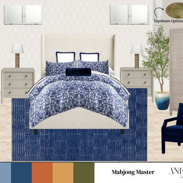 Mahjong Master | Bold, Colorful Formal Living Room