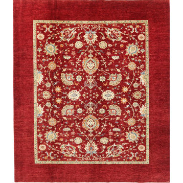 Oriental Rug Arijana Klassik 9'7"x8'4" Hand Knotted Carpet