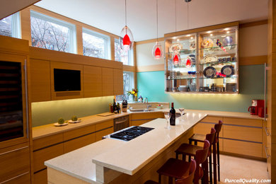 Example of a trendy kitchen design in Minneapolis