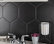 Textile Hex Porcelain Floor and Wall Tile, Black