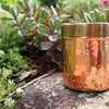 Copper Jar With Brass Lid