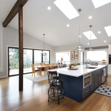 (Remodel - Custom) NanaWall Opens New Kitchen to Puget Sound