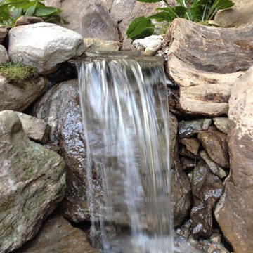 Stream and Waterfalls addition to Pond