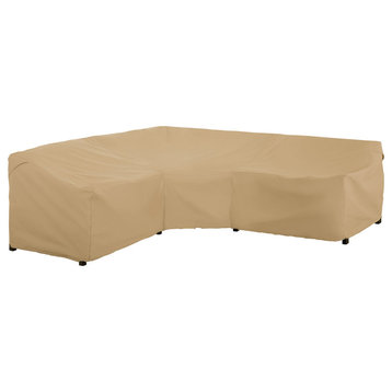 Patio V-Shape Sectional Lounge Set Cover/All Weather Protection Furniture Cover