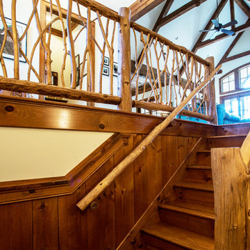Rustic Rocky Springs Interior Stairs