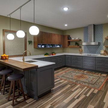 Princeton, MN - Stained Cherry Wood Countertop