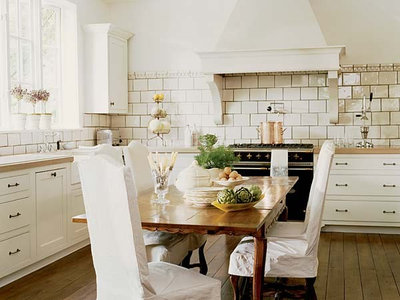 Transitional Kitchen by Mary Evelyn Interiors