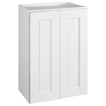 Brookings Ready to Assemble Wall Wood Cabinet White 24-Inch by 36-Inch
