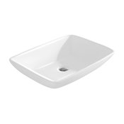 Fine Fixtures White Vitreous China Rectangle Vessel Sink