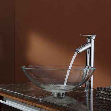Glass Vessel Sink and Faucet