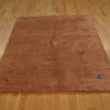 Honey Brown Gabbeh 100% Wool, Hand-Knotted Thick and Plush Rug