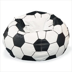 Sports Vinyl Soccer Ball Bean Bag - Bean Bag Chairs