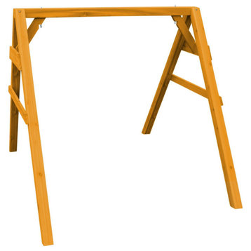 Cedar A-Frame Swing Stand for Swing or Swingbed, Natural Stain, 4 Foot, 2 X 4
