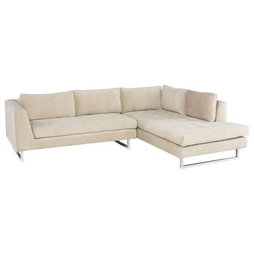 Janis Almond Fabric Sectional Sofa, HGSC857