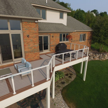 Waterfront Deck in Suttons Bay Overlooking Grand Traverse Bay