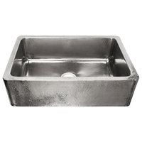 Lange Stainless Steel 32" Single Bowl Farmhouse Undermount Kitchen Sink, Polished Stainless Steel