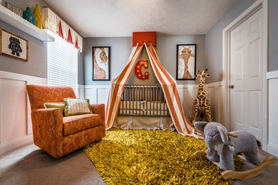Cottage chic nursery photo in Cincinnati