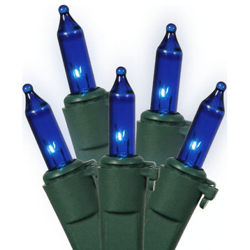 Vickerman W5G0552 50 Blue Dura-Lit Light On Green Wire