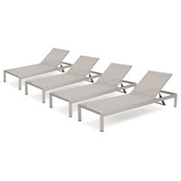 Coral Bay Outdoor Mesh Chaise Lounge, Set of 4