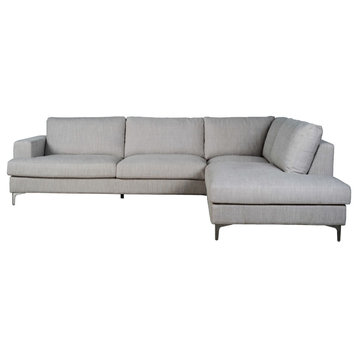 Feather 123" Wide Sectional Sofa