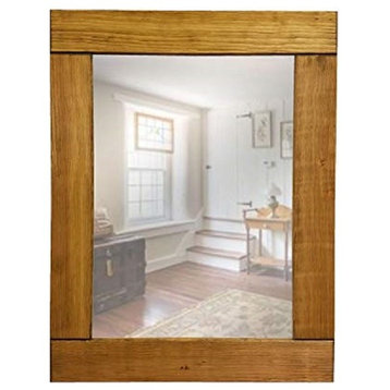 Driftwood Natural Rustic Style Vanity Mirror , 36"x30"