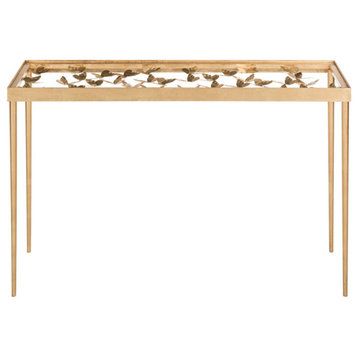 Gizelle Butterfly Console Antique Gold Leaf