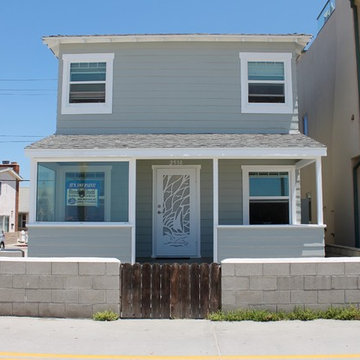 1930's Newport Beach Boardwalk Home With Redwood Siding