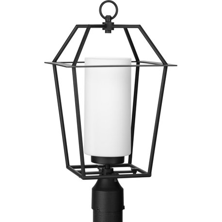 Chilton Collection 21-1/8" 1-Light Textured Black Outdoor Post Lantern