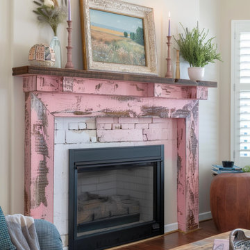 Colored Fireplace Mantels