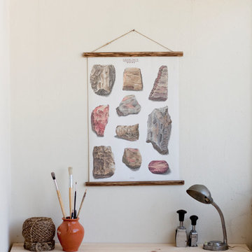 Geologie Leinwand Poster von Arminho
