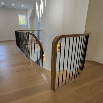 Project #144 | Slightly Curved Transitional Staircase