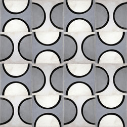 Side Circles Cement Tile - Wall And Floor Tile