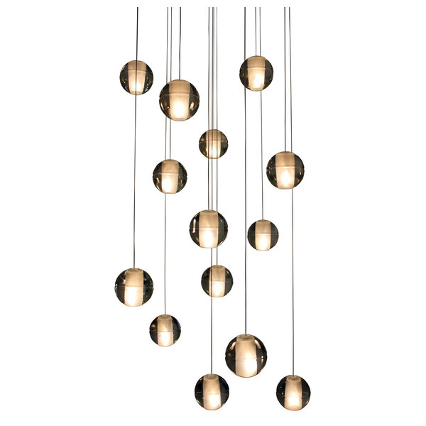 Lightupmyhome D'Angelo 12 Light Round Glass Crystal Chandelier, Clear Glass Lightupmyhome D'Angelo 12 Light Round Glass Crystal Chandelier, Clear Glass