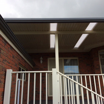 Flat roof patio