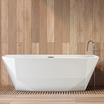 Crystal 63" Freestanding Bathtub Ideabook