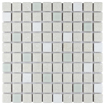 Crystalline Square Pistachio Porcelain Floor and Wall Tile