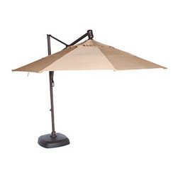 Treasure Garden AKZ 11' Octagon Cantilever Straw Linen - Outdoor Umbrellas