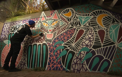 Houzz TV: A Muralist Brings Street Style Home