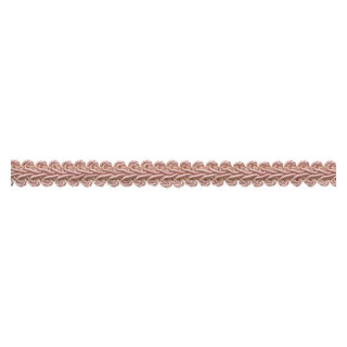 DecoPro Passamaneria Francese Gimp In Treccia, Colore Rosa Chiaro (K13), Larghezza 1.27 Cm, Venduta Al Metro (0,9m = 91 Cm)
