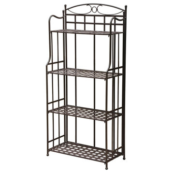 Pemberly Row Outdoor Iron Bakers Rack