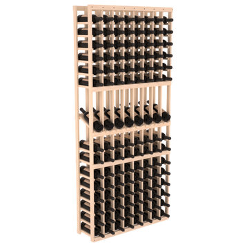 8 Column Display Row Wine Cellar, Pine, Unstained