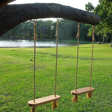 tree house and swings